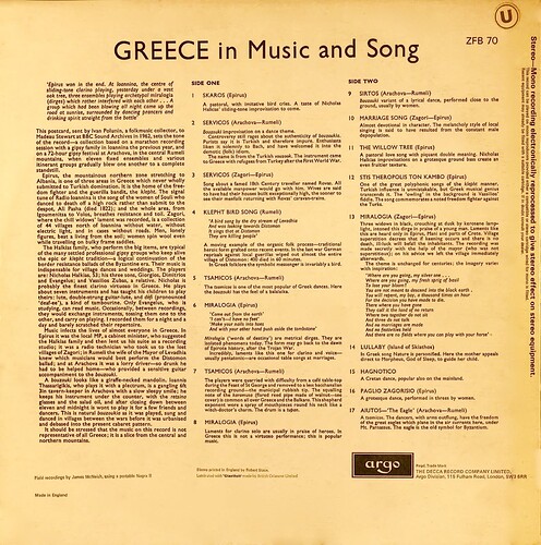 2 Back Greece in Music and Song
